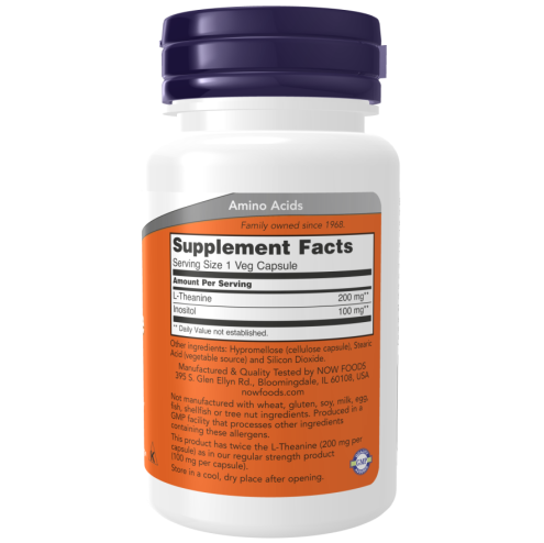 L-Theanine 200 mg - 120 Veg Capsules