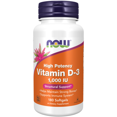 D-3 1,000 IU - 180 Softgels