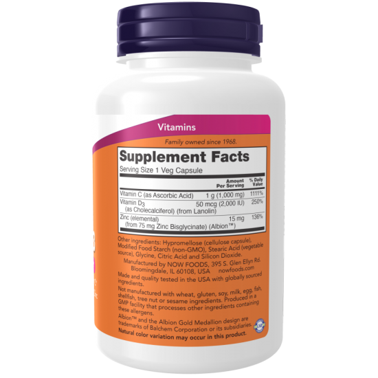 C-1000 Zinc & D-3 100 Veg Capsules