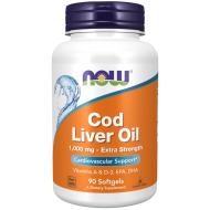 Cod Liver Oil, Extra Strength 1,000 mg 90 Softgels
