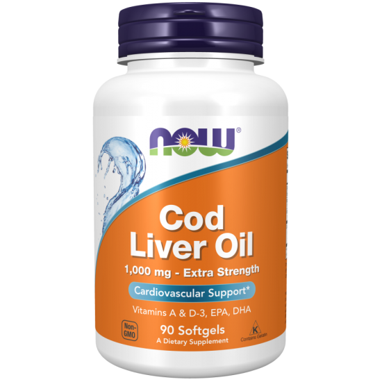 Cod Liver Oil, Extra Strength 1,000 mg 90 Softgels Cod Liver Oil, Extra Strength 1,000 mg 90 Softgels