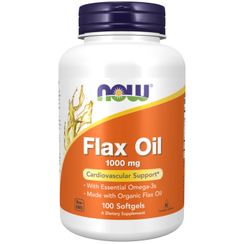 Flax Oil 1000 mg 100 Softgels Organic 