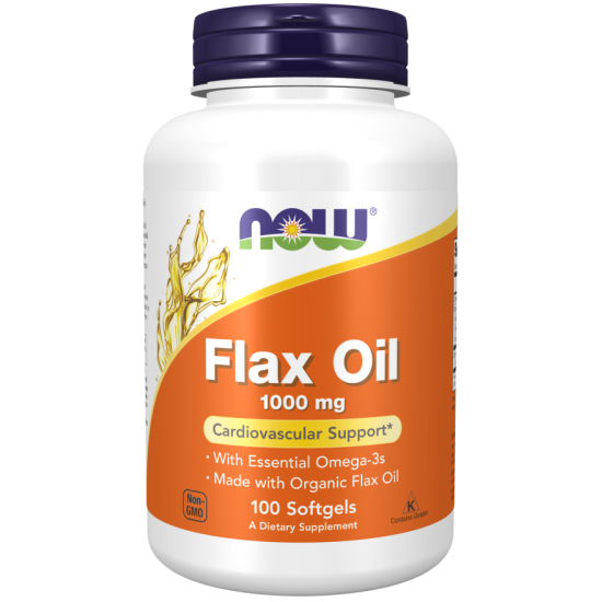 Flax Oil 1000 mg 100 Softgels Organic Flax Oil 1000 mg 100 Softgels Organic