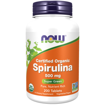 Spirulina 500 mg - 200 Tablets Organic Spirulina (Non-GMO).