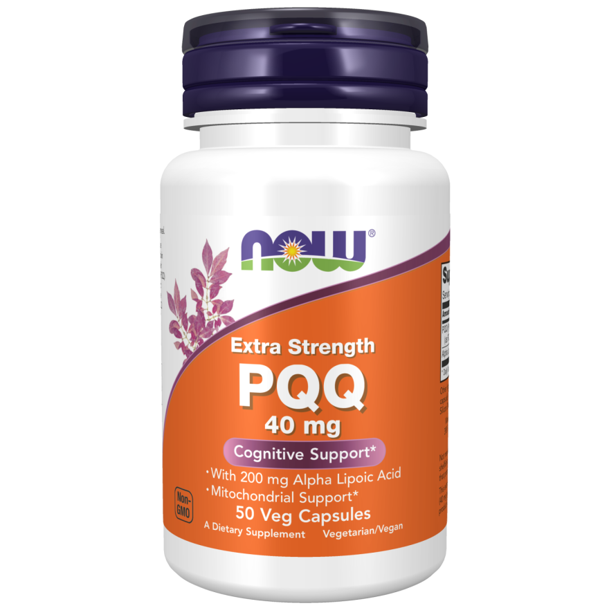 PQQ, Extra Strength 40 mg 50 Veg Capsules