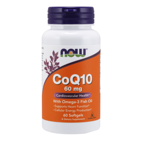 CoQ10 60 mg w Omega 3 Fish Oils - 60 Softgels