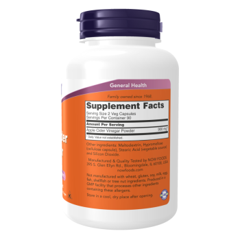 Apple Cider Vinegar 450 mg 180 Veg Capsules