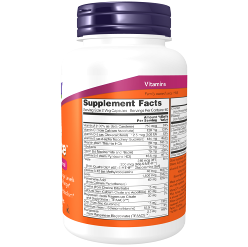 True Balance™ 120 Veg Capsules Multi-vitamin- és ásványianyag az egészséges szénhidrát-anyagcsere és az egészséges vércukorszint támogatására