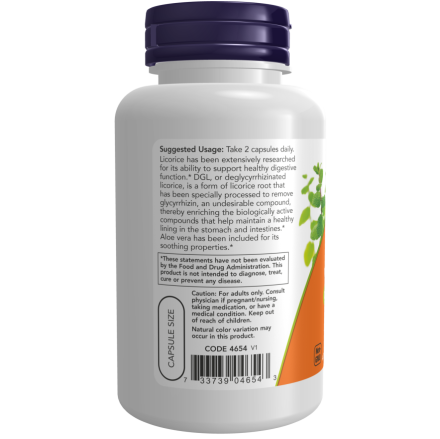 DGL with Aloe Vera Veg Capsules